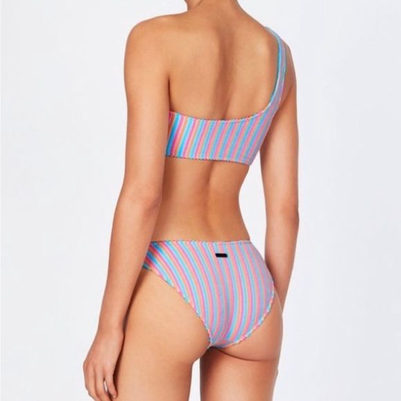 TRIANGL MELROSE CHEEKY SHERBET STRIPE SET NEW WITH TAGS + BAG - Picture 2 of 5